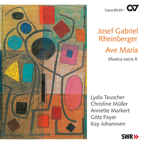 Imagen de apoyo de  RHEINBERGER, J.G.: Sacred Music, Vol. 10 - Hymns / Salve Regina / Ave Maria / 4 Elegische Gesänge (Teuscher, Müller, Markert, Payer, K. Johannsen)