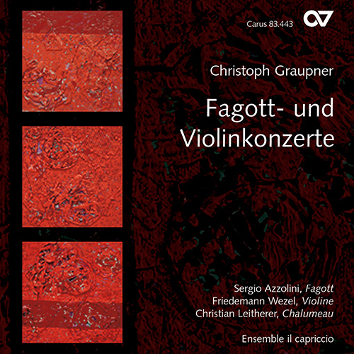Imagen de apoyo de  GRAUPNER, C.: Bassoon Concertos / Violin Concerto, GWV 337 / Triple Concerto, GWV 306 (Azzolini, Wezel, Leitherer, Ensemble il capriccio)