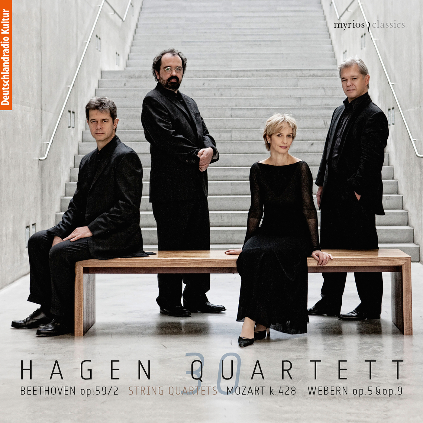 Imagen de apoyo de  String Quartets - BEETHOVEN, L. van / MOZART, W.A. / WEBERN, A. (30) (Hagen Quartet)