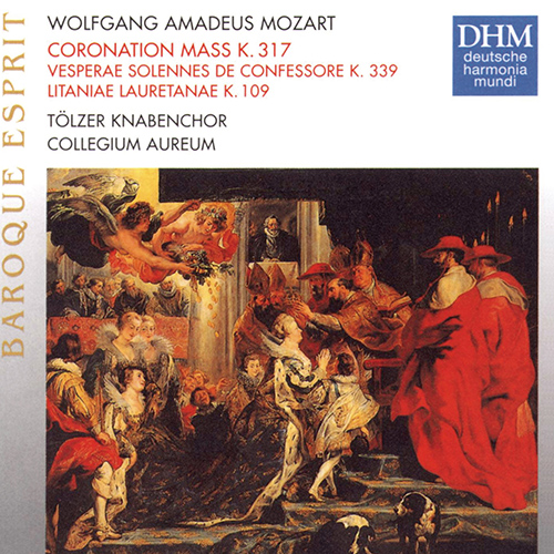 Imagen de apoyo de  MOZART, W.A.: Mass No. 16, "Coronation Mass" / Vesperae solennes de confessore / Litaniae lauretanae (Tölz Boys' Choir, Collegium Aureum)