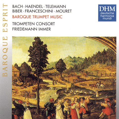 Imagen de apoyo de  Baroque Trumpet Music - BACH, J.S. / HANDEL, G.F. / TELEMANN, G.P. / BIBER, H.I.F. von (Friedemann Immer Trumpet Consort, Nagel, Leue)
