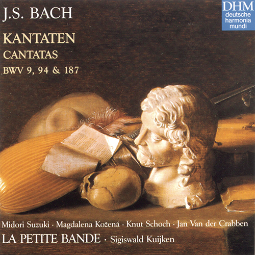 Imagen de apoyo de  BACH, J.S.: Cantatas, BWV 9, 94 and 187 (Midori Suzuki, Kožená, Schoch, Crabben, La Petite Bande, Kuijken)