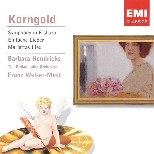 Imagen de apoyo de  KORNGOLD, E.W.: Symphony in F-Sharp Major, Op. 40 / 6 Einfache Lieder (Hendricks, Welser-Most)