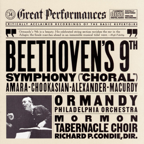 Imagen de apoyo de  BEETHOVEN, L. van: Symphony No. 9, "Choral" (Philadelphia Orchestra, Ormandy)