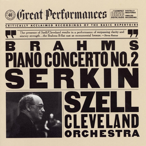 Imagen de apoyo de  BRAHMS, J.: Piano Concerto No. 2 (R. Serkin, Cleveland Orchestra, Szell)