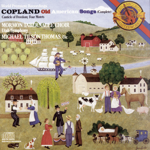Imagen de apoyo de  COPLAND, A.: Old American Songs I and II /  Canticle of Freedom / 4 Motets (Becker, Mormon Tabernacle Choir, Utah Symphony, Tilson Thomas)
