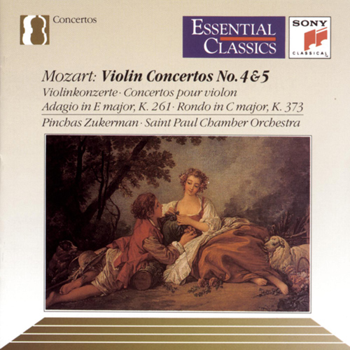 Imagen de apoyo de  MOZART, W.A.: Violin Concertos Nos. 4 and 5, "Turkish" / Adagio in E Major / Rondo in C Major (Zukerman, Saint Paul Chamber Orchestra)
