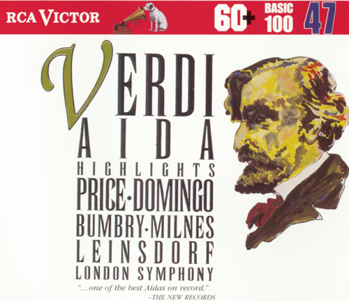 Imagen de apoyo de  VERDI, G.: Aida (Highlights) (Price, Domingo, Bumbry, Milnes, London Symphony, Leinsdorf)