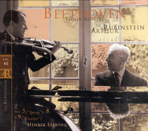 Imagen de apoyo de  BEETHOVEN, L. van: Violin Sonatas Nos. 5, "Spring", 8 and 9, "Kreutzer" (Rubinstein Collection, Vol. 40) (Szeryng, Rubinstein)