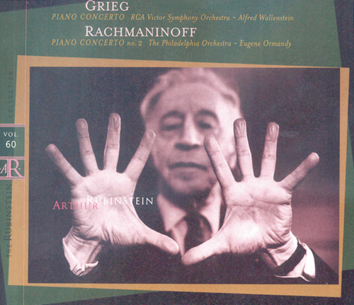 Imagen de apoyo de  GRIEG, E.: Piano Concerto, Op. 16 / RACHMANINOV, S.: Piano Concerto No. 2 (Rubinstein Collection, Vol. 60) (Rubinstein, Ormandy, Wallenstein)