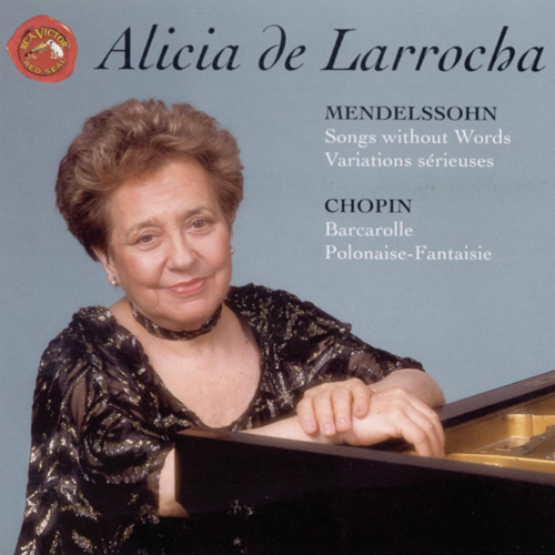Imagen de apoyo de  Piano Recital: Larrocha, Alicia de - MENDELSSOHN, Felix / CHOPIN, F.