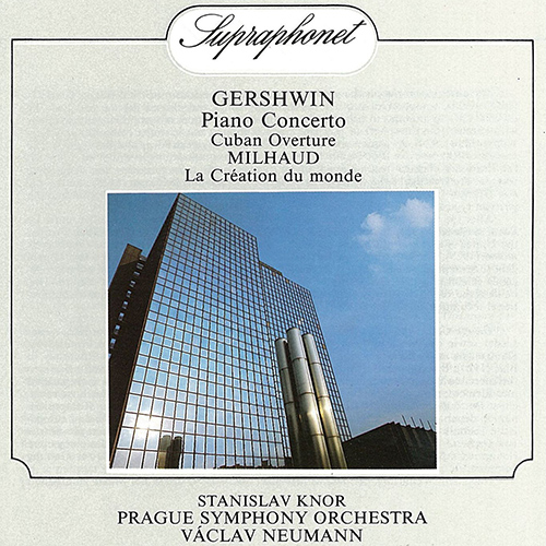 Imagen de apoyo de  GERSHWIN, G.: Piano Concerto / Cuban Overture / MILHAUD, D.: La création du monde (Knor, Prague Symphony, Neumann)