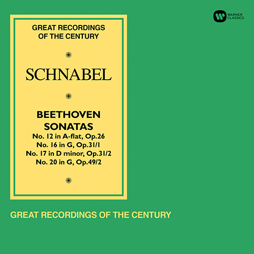 Imagen de apoyo de  BEETHOVEN, L. van: Piano Sonatas Nos 12, "Sonate mit dem Trauermarsch", 16, 17, "The Tempest", 20 (Schnabel)