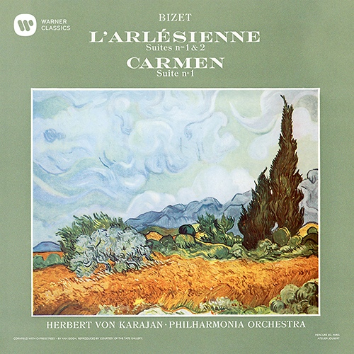 Imagen de apoyo de  BIZET, G.: Arlésienne Suites Nos. 1 and 2 (L') / Carmen Suite No. 1 (Philharmonia Orchestra, Karajan)