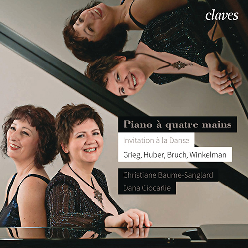 Imagen de apoyo de  Piano Duet Recital: Baume-Sanglard, Christian / Ciocarlie, Dana - GRIEG, E. / HUBER, H. / BRUCH, M. / WINKELMAN, H. (Invitation à la danse)