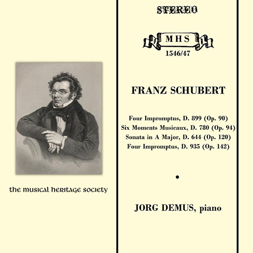 Imagen de apoyo de  SCHUBERT, F.: Impromptus, D. 899 and 935 / Piano Sonata No. 13 / 6 Moments musicaux (Demus)
