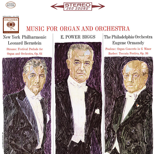 Imagen de apoyo de  Music for Organ and Orchestral - STRAUSS, R. / POULENC, F. / BARBER, S. (Biggs, Philadelphia Orchestra, Ormandy)