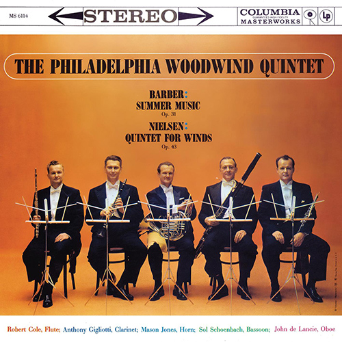 Imagen de apoyo de  BARBER, S.: Summer Music / NIELSEN, C.: Wind Quintet (Philadelphia Woodwind Quintet)