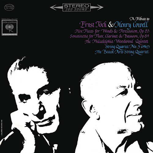 Imagen de apoyo de  TOCH, E.: 5 Pieces / COWELL, H.: String Quartet No. 5 (Philadelphia Woodwind Quintet, The Beaux Arts String Quartet)