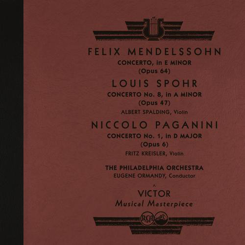 Imagen de apoyo de  Violin Concertos - MENDELSSOHN, Felix / PAGANINI, N. / SPOHR, L. (Spalding, Kreisler, Philadelphia Orchestra, Ormandy)