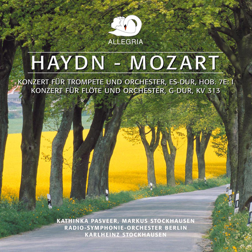 Imagen de apoyo de  MOZART, W.A.: Flute Concerto No. 1 / HAYDN, J.: Trumpet Concerto, Hob.VIIe:1 (Pasveer, M. Stockhausen, Berlin Radio Symphony, K. Stockhausen)