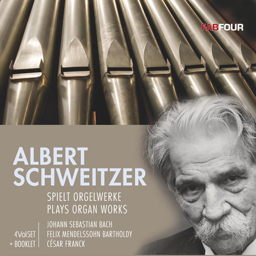 Imagen de apoyo de  Organ Recital: Schweitzer, Albert - BACH, J.S. / MENDELSSOHN, Felix / FRANCK, C. (1935-1952)