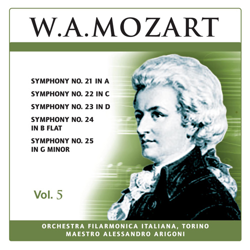 Imagen de apoyo de  MOZART, W.A.: Symphonies Nos. 21-25 (W.A. Mozart, Vol. 5) (Arigoni)