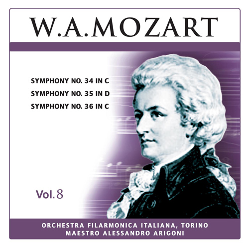 Imagen de apoyo de  MOZART, W.A.: Symphonies Nos. 34-36 (W.A. Mozart, Vol. 8) (Arigoni)
