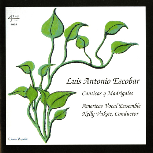 Imagen de apoyo de  ESCOBAR, L.A.: Canticas y Madrigales (The Americas Vocal Ensemble, Vuksic)