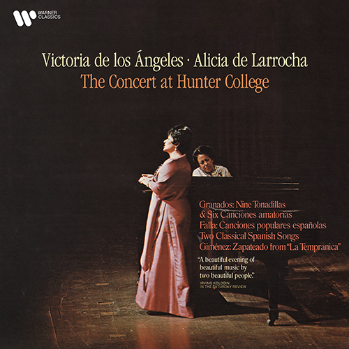 Imagen de apoyo de  Vocal Recital (Soprano): Angeles, Victoria de los - GRANADOS, E. / FALLA, M. de / GIMENEZ, J. / LASERNA, B. de (The Concert at Hunter College)
