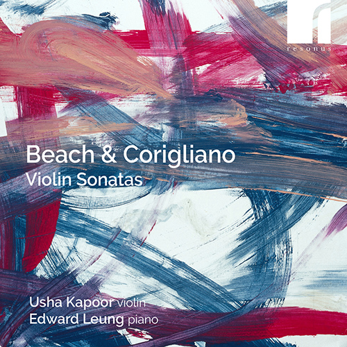 Imagen de apoyo de  BEACH, A.: Violin Sonata, Op. 34 / Romance, Op. 23 / CORIGLIANO JR., J.: Violin Sonata (Kapoor, Leung)