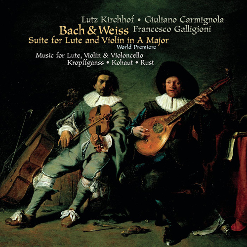 Imagen de apoyo de  Chamber Music for Lute, Violin and Cello - BACH, J.S. / KROPFGANS, J. / RUST, F.W. (Kirchhof, Carmignola, Galligioni)