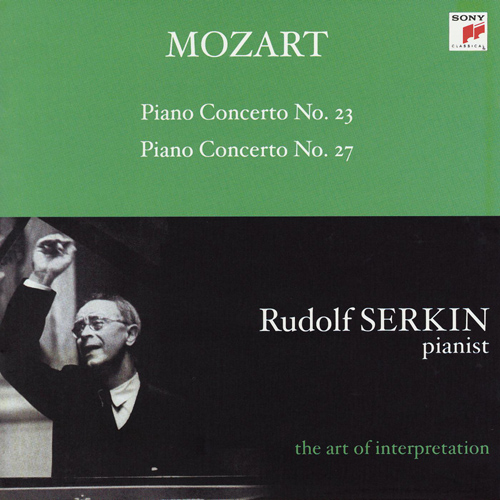 Imagen de apoyo de  MOZART, W.A.: Piano Concertos Nos. 23 and 27 (The Art of Interpretation) (R. Serkin, Columbia Symphony, A. Schneider)