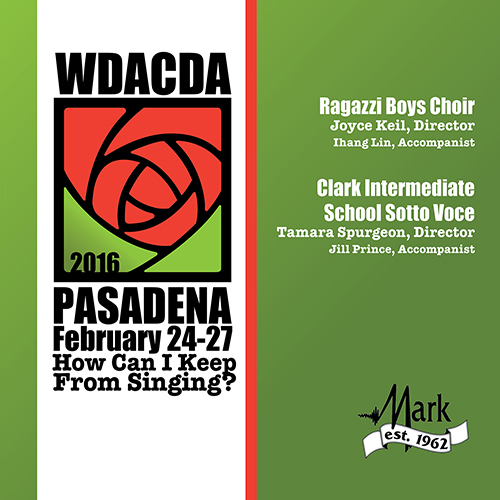 Imagen de apoyo de  2016 American Choral Directors Association, Western Division (ACDA): Ragazzi Boys Chorus / Clark Intermediate Sotto Voce