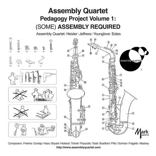 Imagen de apoyo de  Pedagogy Project, Vol. 1: (Some) Assembly Required - PERKINS, A.D. / DUNLAP, G.B. / HASS, C.E. / BRYANT, S. / HOLLAND, R. (Assembly Quartet)