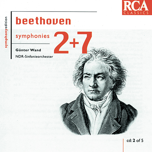 Imagen de apoyo de  BEETHOVEN, L. van: Symphonies Nos. 2 and 7 (North German Radio Symphony, Wand)