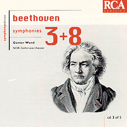 Imagen de apoyo de  BEETHOVEN, L. van: Symphonies Nos. 3 and 8 (North German Radio Symphony, G. Wand)