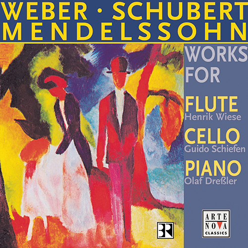 Imagen de apoyo de  Works for Flute, Cello and Piano - WEBER, C.M. von / SCHUBERT, F. / MENDELSSOHN, Felix (Wiese, Schiefen, Dressler)