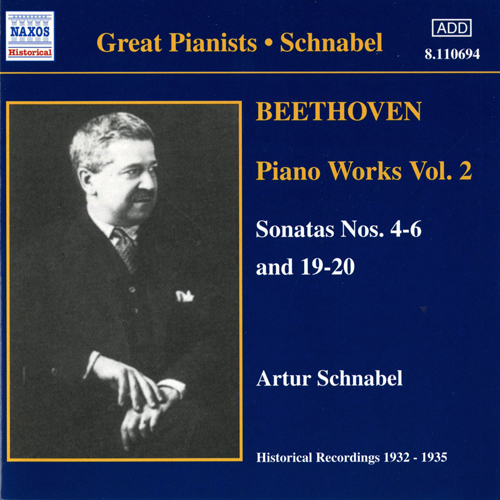 Imagen de apoyo de  BEETHOVEN: Piano Sonatas Nos. 4-6 and 19-20 (Schnabel) (1932-1935)