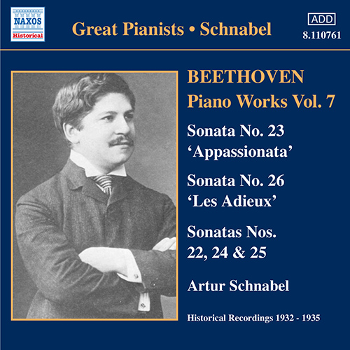 Imagen de apoyo de  BEETHOVEN: Piano Sonatas Nos. 22-26 (Schnabel) (1932-1935)