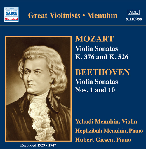 Imagen de apoyo de  MOZART / BEETHOVEN: Violin Sonatas (Menuhin) (1929-1947)