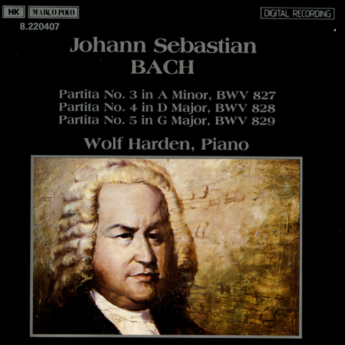 Imagen de apoyo de  BACH, J.S.: Partitas Nos. 3-5 (Harden)