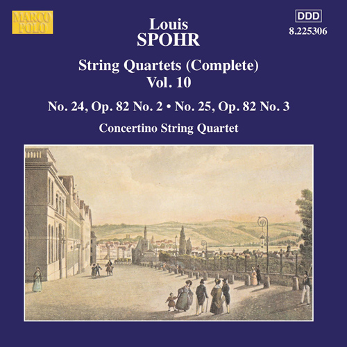 Imagen de apoyo de  SPOHR, L.: String Quartets (Complete), Vol. 10 - Nos. 24 and 25 (Moscow Philharmonic Concertino String Quartet)