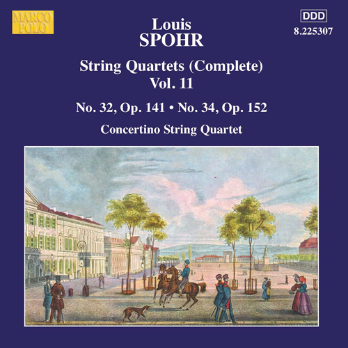 Imagen de apoyo de  SPOHR, L.: String Quartets (Complete), Vol. 11 - Nos. 32 and 34 (Moscow Philharmonic Concertino String Quartet)