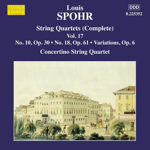 Imagen de apoyo de  SPOHR, L.: String Quartets (Complete), Vol. 17 - Nos. 10 and 18 (Moscow Philharmonic Concertino String Quartet)