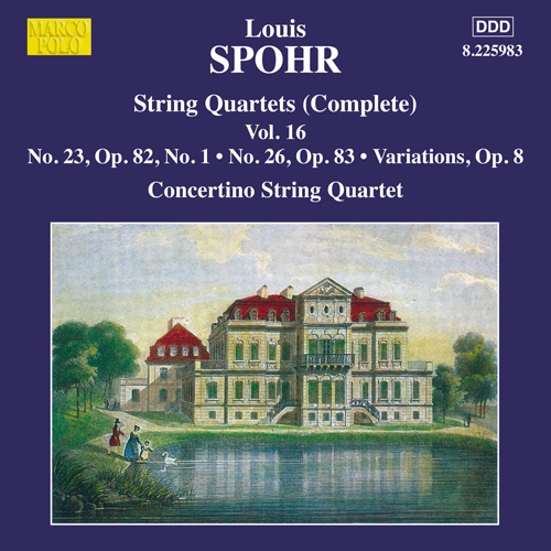 Imagen de apoyo de  SPOHR, L.: String Quartets (Complete), Vol. 16 - Nos. 23 and 26 (Moscow Philharmonic Concertino String Quartet)