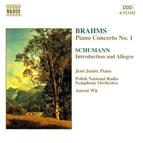Imagen de apoyo de  BRAHMS, J.: Piano Concerto No. 1 / SCHUMANN, R.: Introduction and Concerto-Allegro (Jandó, Polish National Radio Symphony, Wit)