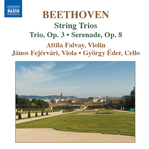 Imagen de apoyo de  BEETHOVEN, L. van: String Trios (Complete), Vol. 1 (Falvay, Fejervari, Eder) - Opp. 3 and 8