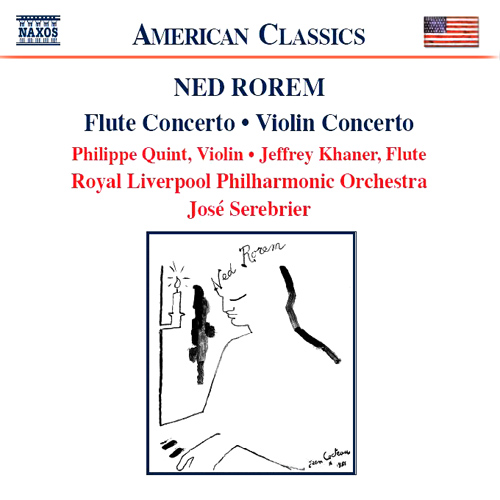 Imagen de apoyo de  ROREM, N.: Violin Concerto / Flute Concerto / Pilgrims (Khaner, Quint, Royal Liverpool Philharmonic, Serebrier)