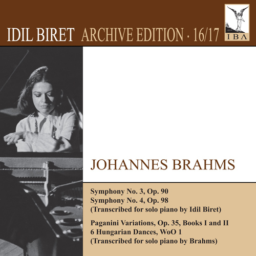 Imagen de apoyo de  BRAHMS, J.: Symphonies Nos. 3 and 4 (arr. I. Biret for piano) / Paganini Variations / Hungarian Dances (Biret Archive Edition, Vols. 16, 17)